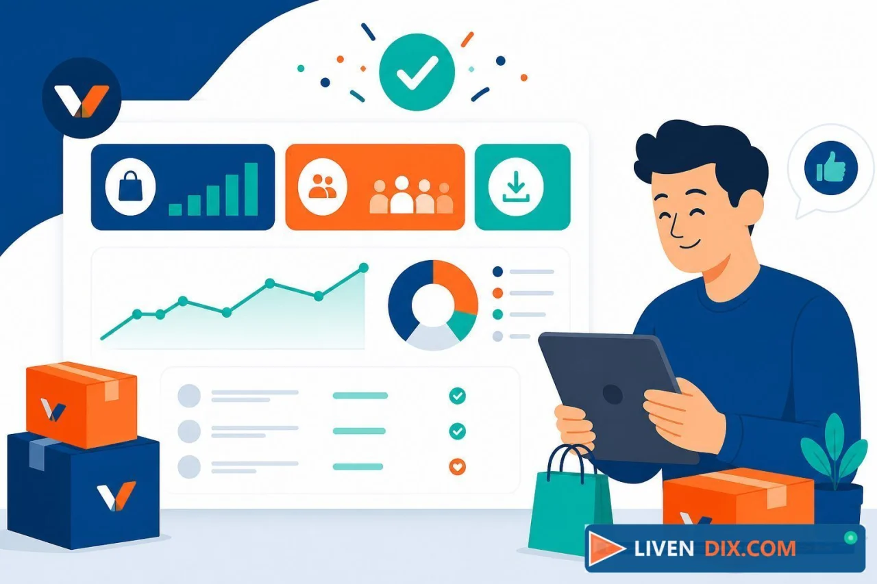 Resumen de ventas del día y exportación para envíos
